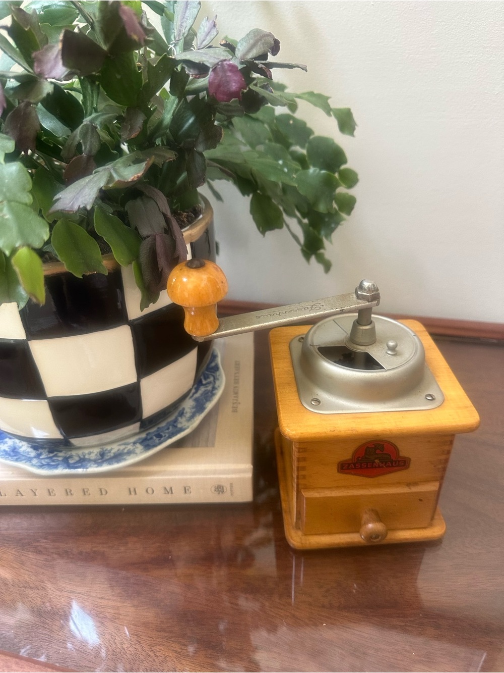 Vintage 1930’s German Zassenhaus Wooden Coffee Mill. Rare